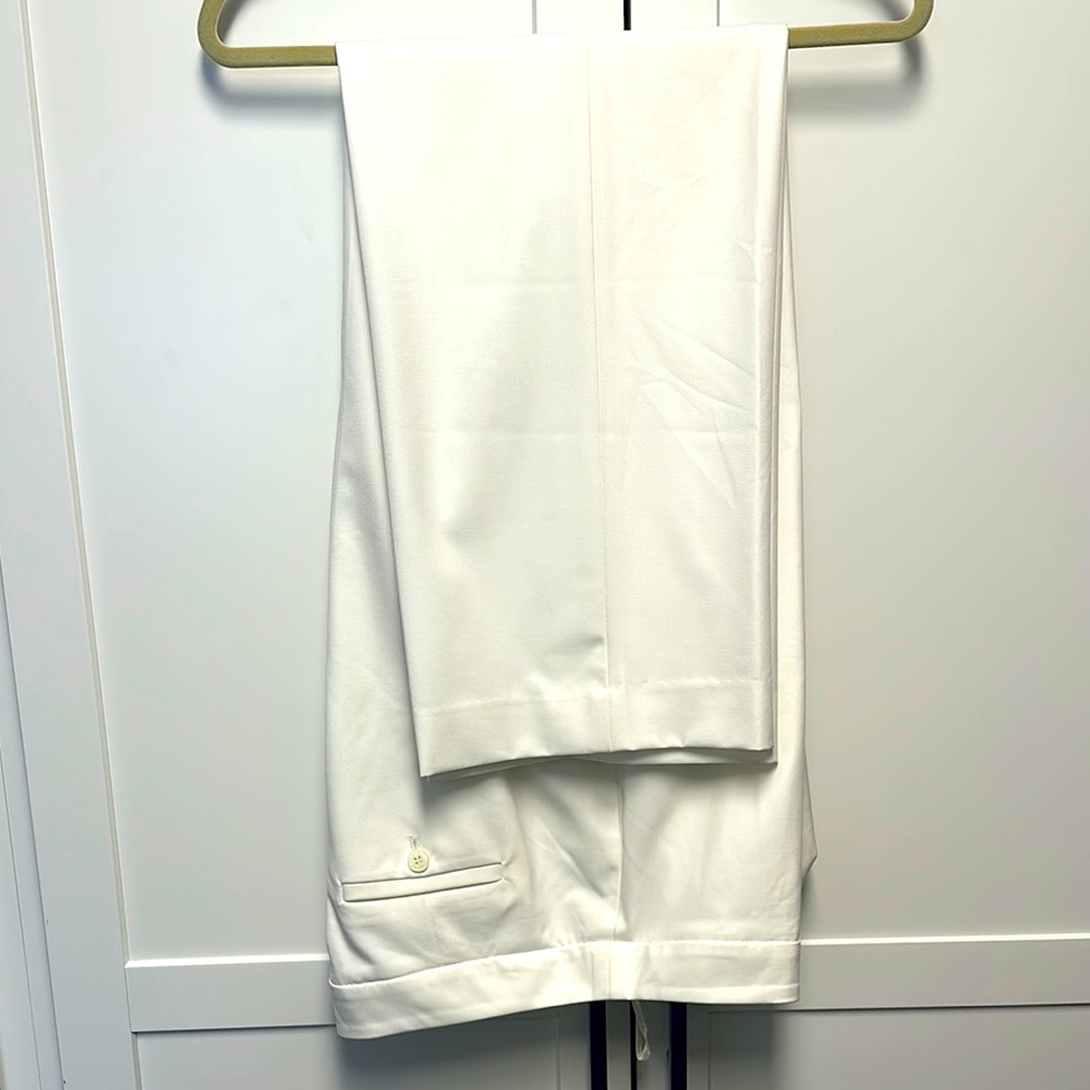 Jones New York Stretch Lined Women’s White Dress Slacks, Sz 14